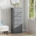 Wood Tall Dresser with 6 Drawers